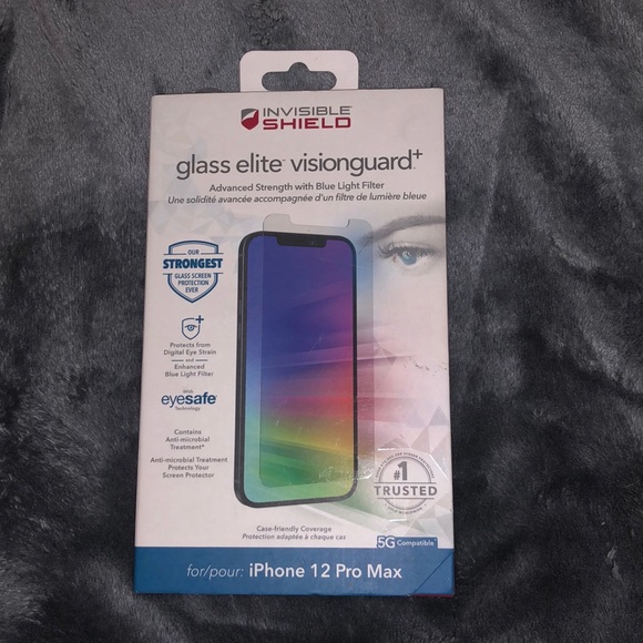 Invisible Shield glass elite vision guard+ iPhone 12 Pro Max - Picture 1 of 3